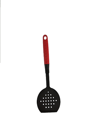 Лопатка для гамбургеров - цвет черный, ручка красная (HAMBURGER TURNER), фото 2