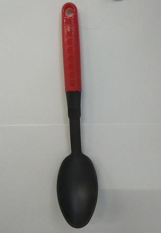 Ложка сервировочная - цвет черный, ручка красная (SERVING SPOON), фото 2