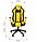 Кресло Chairman GAME 23 серый/желтый, фото 2