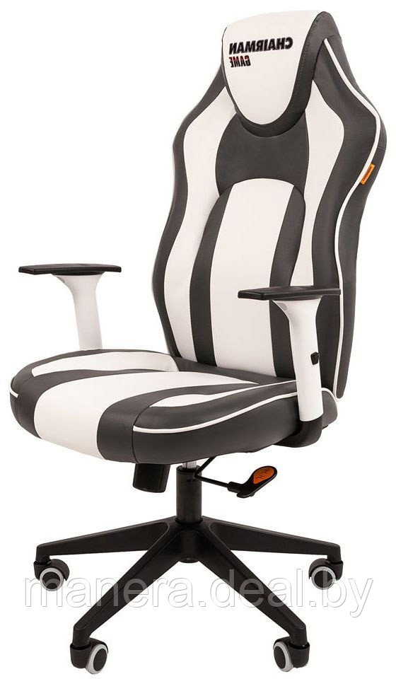 Кресло Chairman GAME 23 серый/белый - фото 3 - id-p60652698