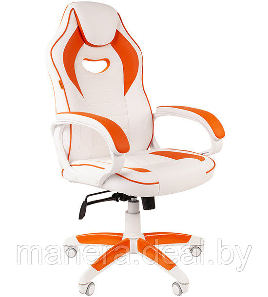 Кресло Chairman GAME 16 белый/оранжевый - фото 2 - id-p2933281