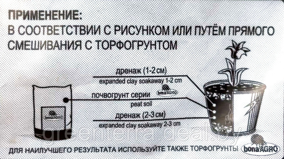 Дренаж керамзитовый "bonaAGRO" 2л МЕЛКИЙ фр. 4-10 мм. - фото 5 - id-p148213961