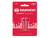 Батарейка DAEWOO ENERGY AAA LR03 1,5V alkaline, 2шт./уп.