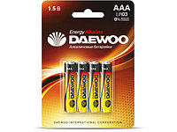Батарейка DAEWOO ENERGY AAA LR03 1,5V alkaline, 4шт./уп.