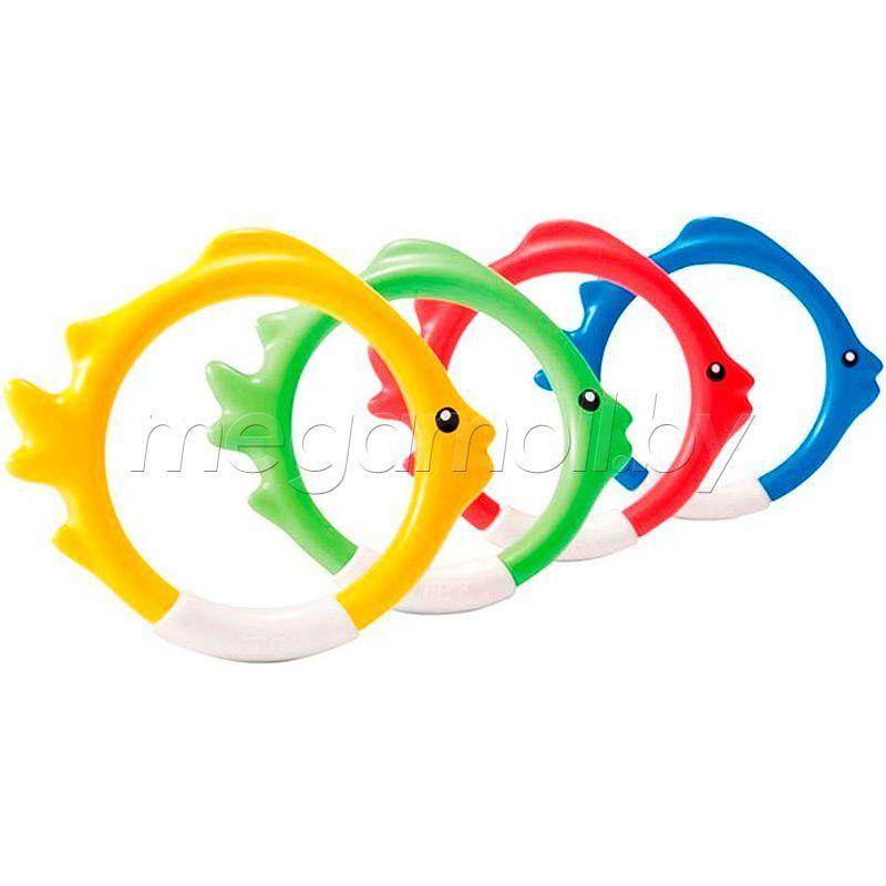 Кольца-рыбки для игры в бассейне Intex 55507 (4 шт) - фото 1 - id-p148570854