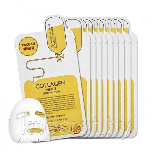 Тканевая маска для лица с коллагеном Mediheal Collagen Impact Essential Mask EX. 24мл - фото 2 - id-p148571046