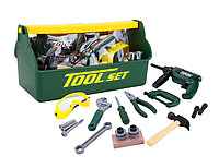 Детский набор строительных инструментов с дрелью в ящике   T115