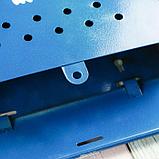 Ящик почтовый без замка (с петлёй), вертикальный, «Домик», синий, фото 5