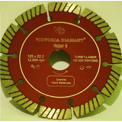 Алмазный диск  230 мм для супер твёрдых материалов, Испания