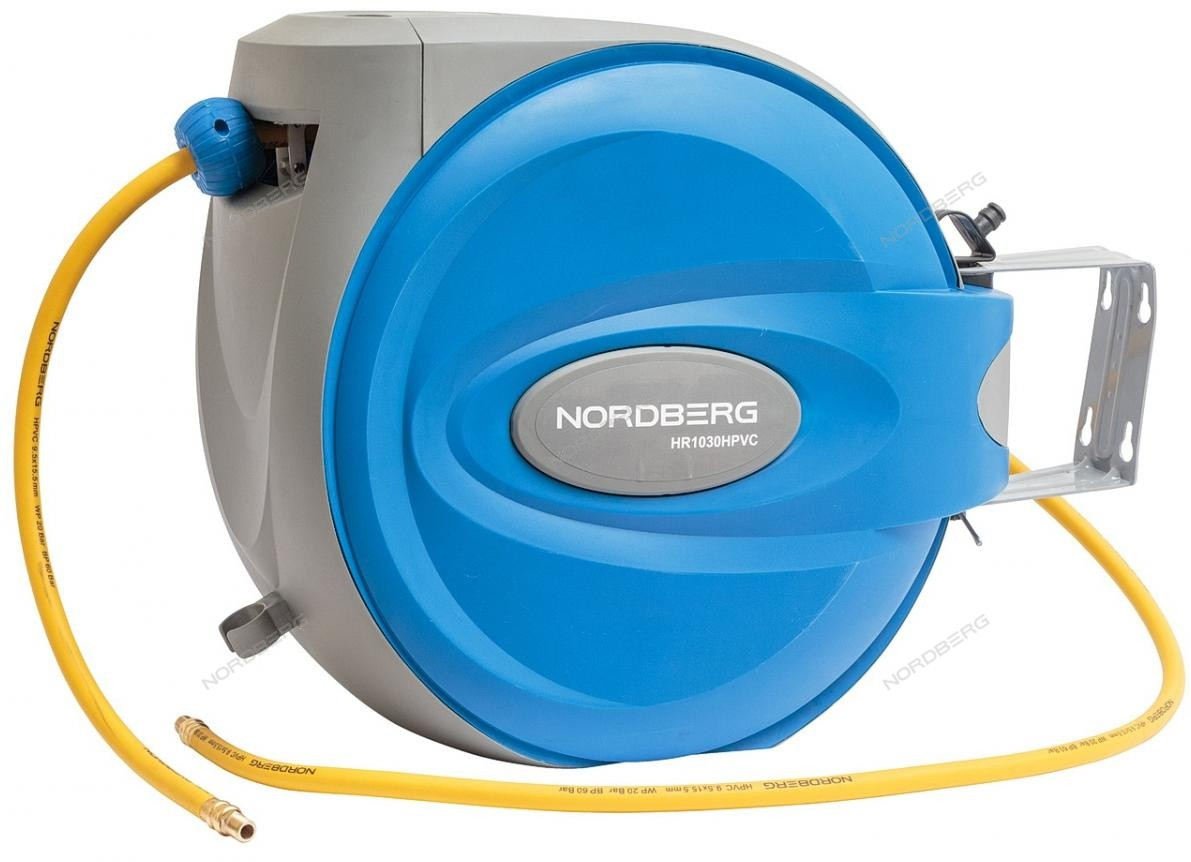 NORDBERG Пневматический шланг на самоскручивающейся катушке NORDBERG HR1030HPVC (30 м)