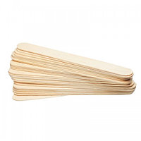 Шпатели для депиляции деревянные одноразовые, Размер: 140 х 16 х 1.8 мм, 100 шт.