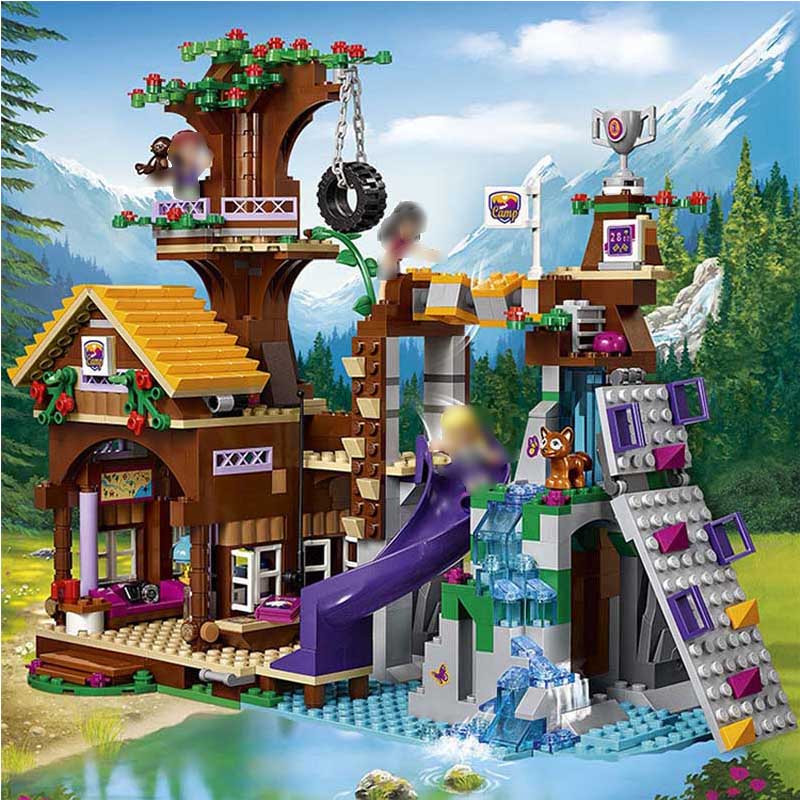 Детский конструктор Bel Friends подружки 10497 Bela Спортивный лагерь дом на дереве аналог Лего LEGO Френдс - фото 3 - id-p148582478