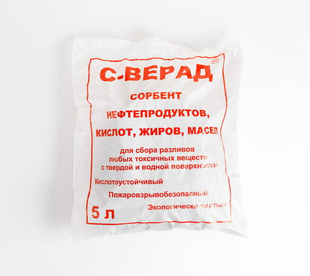 Сорбент для сбора разливов токсичных жидкостей, 5 литров, С-ВЕРАД ЛН-103, фото 2