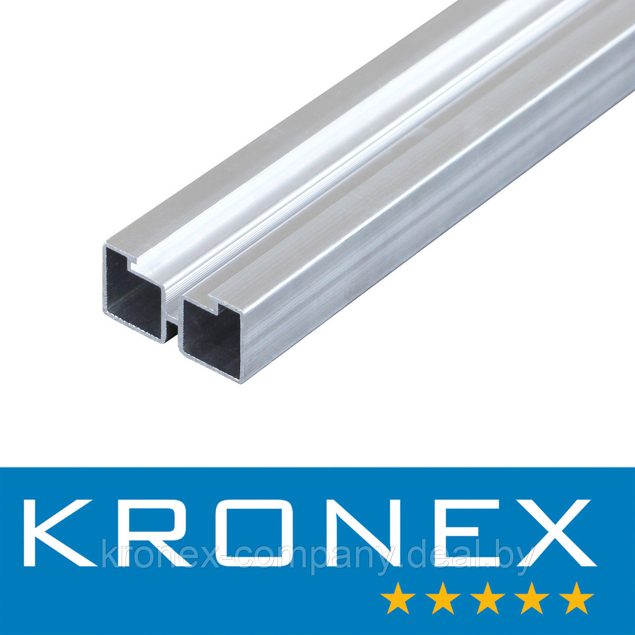 Лага алюминиевая KRONEX 40*20*3000 мм опорная - фото 1 - id-p144933455