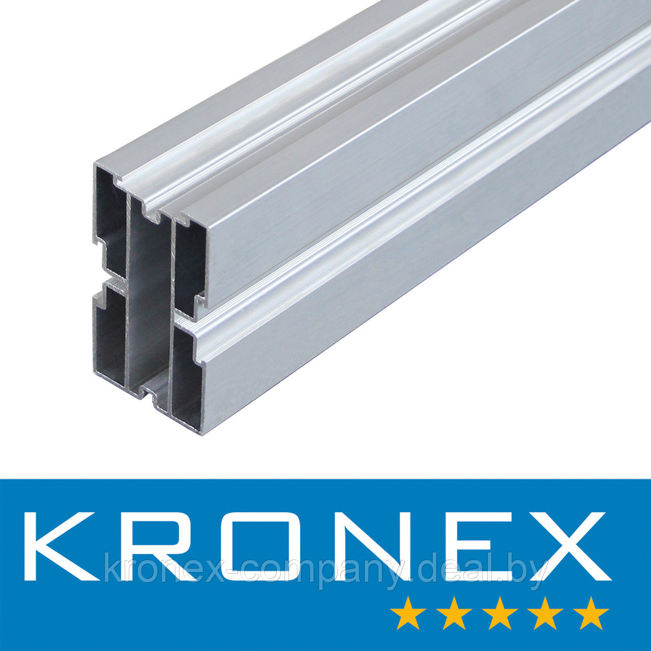 Лага алюминиевая KRONEX 80*40*3000 мм конструктивная - фото 1 - id-p144933453