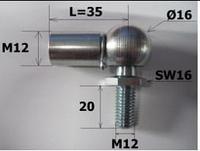 Головка шаровая DIN 71802-16-M12-CS