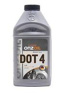 Тормозная жидкость DOT4 (375 мл). ONZOIL ДОТ4