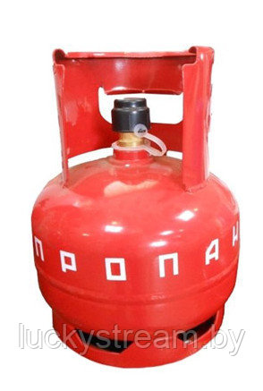 Баллон газовый бытовой 5 литров с клапаном - фото 1 - id-p148618824