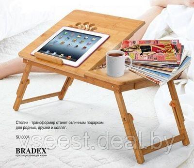 Столик-трансформер для ноутбука, планшета и завтрака в постели SU 0004