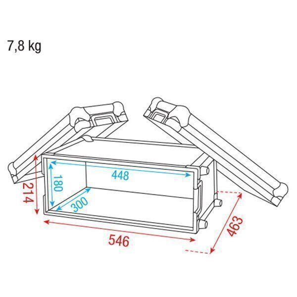 Рэковый кейс DAP COMPACT EFFECTCASE 4U - фото 5 - id-p148632207