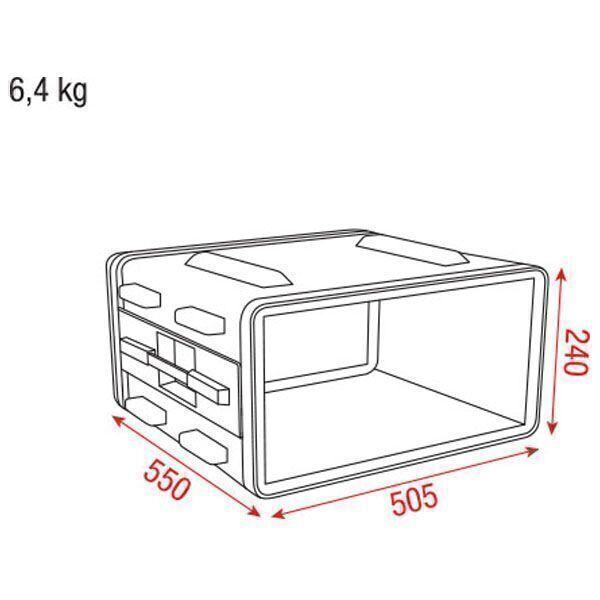 Рэковый кейс DAP DOUBLEDOOR CASE 4U ABS - фото 2 - id-p148632416