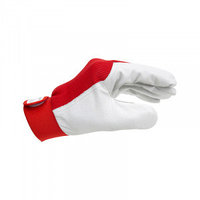 Защитные перчатки с кожаными вставками "protect", р.8
