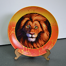 Тарелка декоративная “Лев“