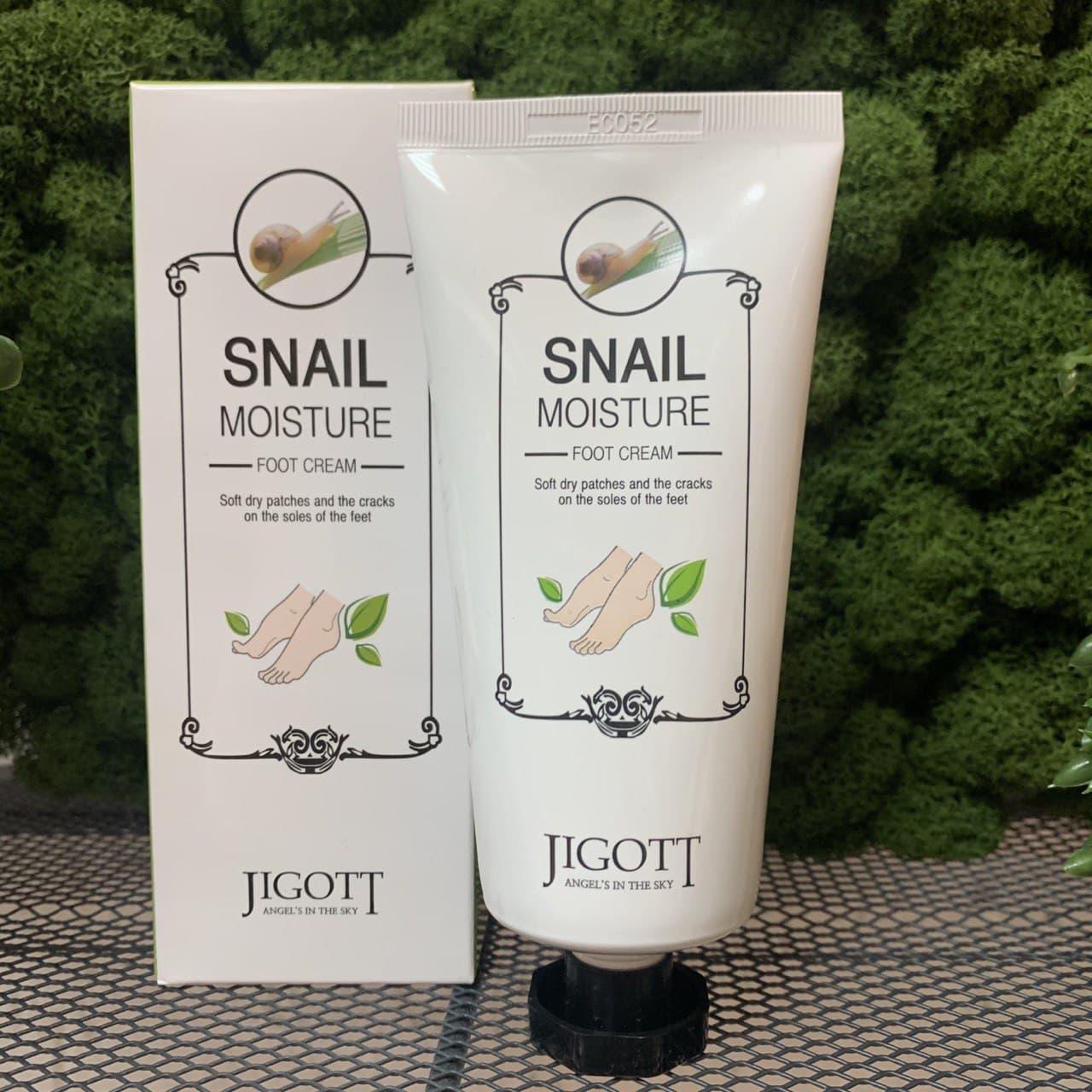 Увлажняющий крем для ног с экстрактом слизи улитки Jigott Snail Moisture Foot Cream - фото 1 - id-p148632999