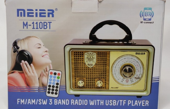 Meier M-U110 радиоприемник сетевой (USB, SD, MP3, FM, BLUETOOTH) - фото 1 - id-p66440063