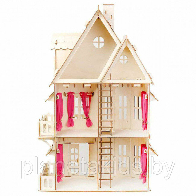 Конструктор деревянный, Polly Eco дом, домик для кукол, "Кукольный домик", арт. pl-ДК-1 - фото 5 - id-p148642861