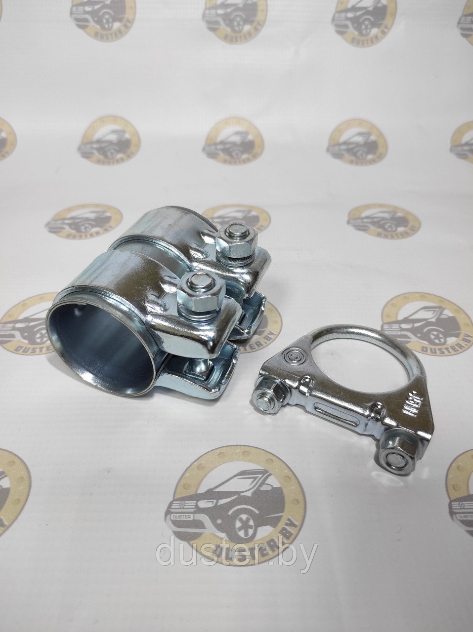 Комплект хомутов для крепления средней части (резонатора) глушителя для Renault Duster 4WD -15 г