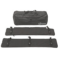 Комплект мягких накладок на сиденье Ковчег Премиум 95 с сумкой (чёрный)