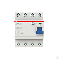 F204 AC-63/0,03 4P 63A 30MA 10KA 4M Выключатель дифф. тока, ABB 2CSF204001R1630