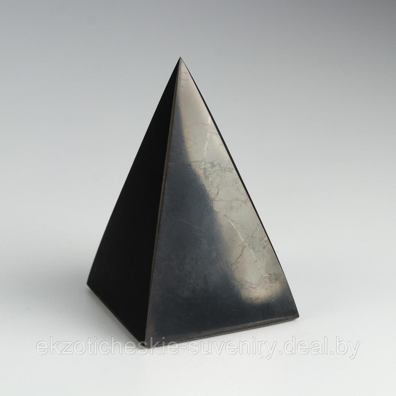 Пирамида из шунгита, высокая, полированная, 7 см - фото 2 - id-p148643656