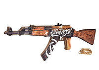 Деревянный Автомат VozWooden АК-47 версия 1.6 Пустынный Повстанец (деревянный резинкострел), фото 1