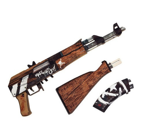 Деревянный Автомат VozWooden АК-47 версия 1.6 Пустынный Повстанец (деревянный резинкострел) - фото 3 - id-p148643553