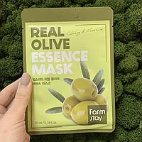 Тканевая маска с экстрактом оливы FarmStay Real Olive Essence Mask