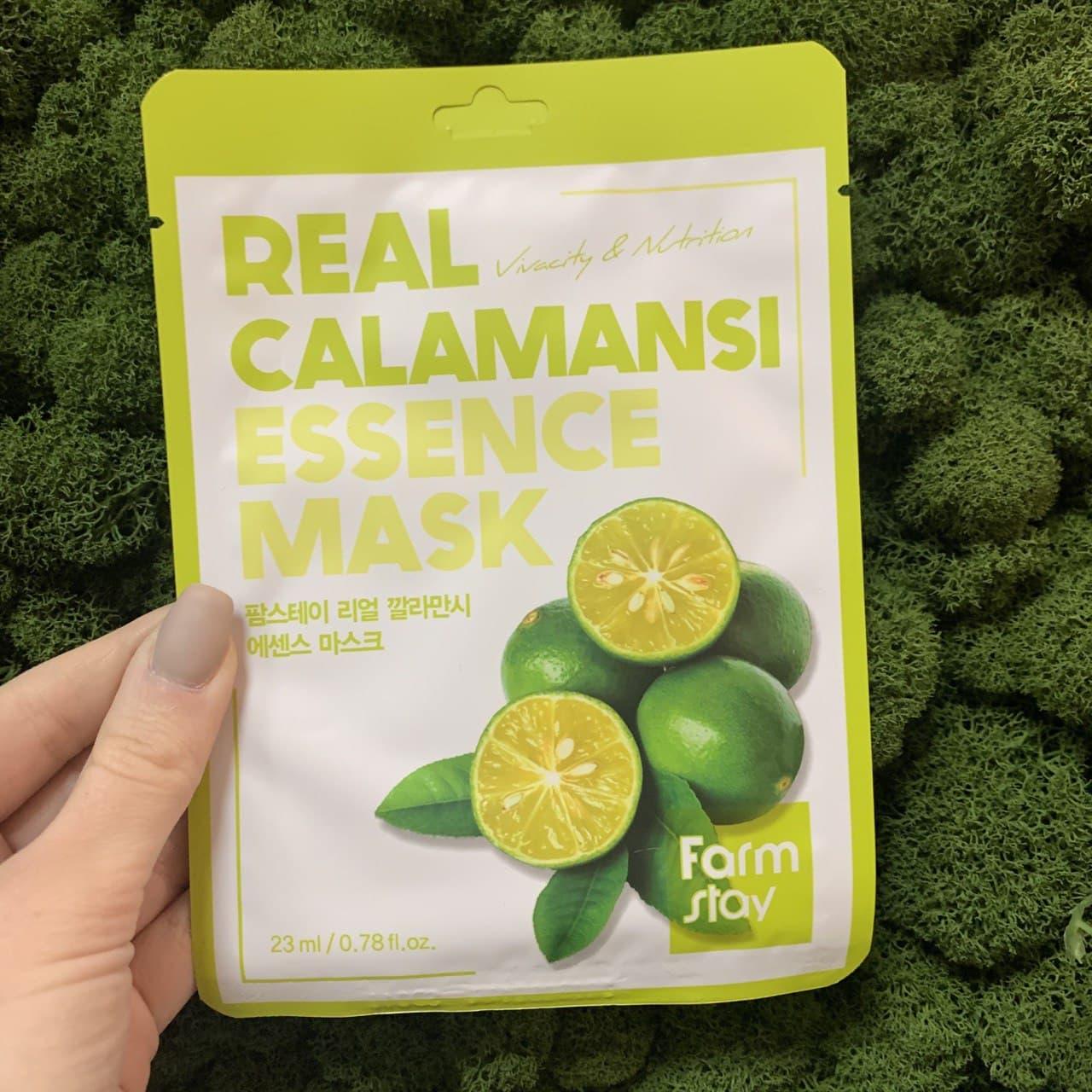 Тканевая маска для лица Farmstay Real Calamansi Essence Mask - фото 1 - id-p148644177