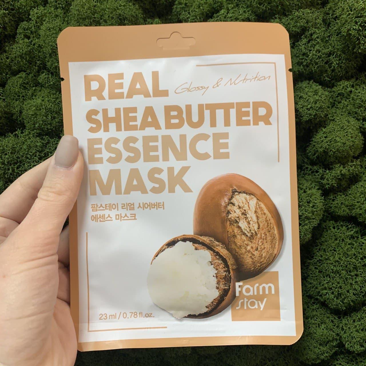 Тканевая маска с маслом ши FarmStay Real Shea Butter Essence Mask - фото 1 - id-p148644222