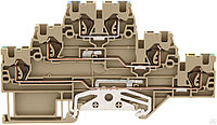 Клемма ZIKD 2,5/PE/L/N BG, CONTA-CLIP, проходная 3594.2