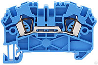 Клемма ZRK 2,5/2A BU, Конта-клип, проходная 3500.5