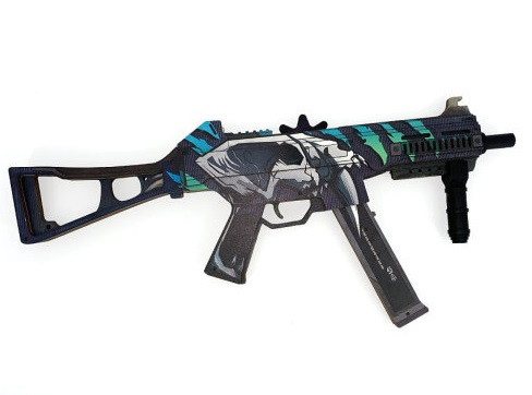 Деревянный Пистолет-пулемет VozWooden UMP-45 версия 1.6 Первобытный Саблезуб (резинкострел) - фото 2 - id-p148645458
