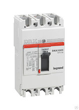 Legrand Автоматический выключатель DRX125 100А 3П 36КА, термомагнитный 27068