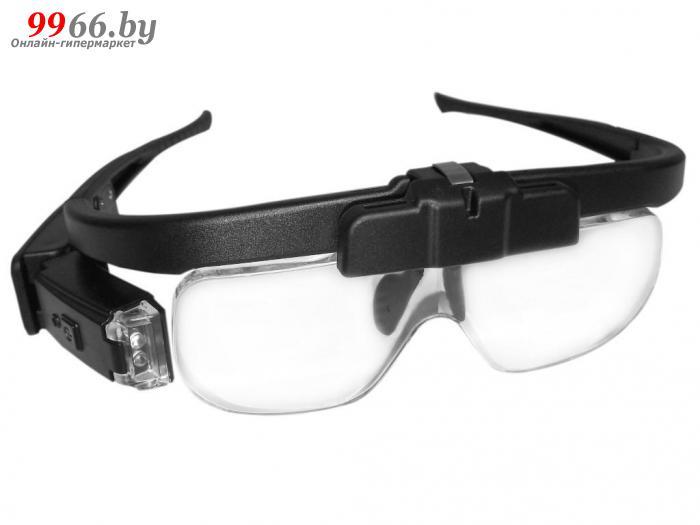 Лупа-очки часовщика налобная Kromatech ювелирные часовые с подсветкой 2 LED 23149b279