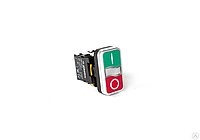 PB0-AL73415; Двойная кнопка 1NO + 1NC (Красный - Зеленый) Plastim