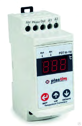 PDT50-150 Цифровой термостат на DIN рейку, Plastim - фото 1 - id-p148639325