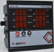 Цифровой мультиметр 3-х фазный PM-16 , Plastim