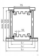 Комплект шинодержателей ШН-10х120-3-1-100-П1