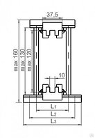 НПО КАСКАД Комплект шинодержателей наборных ШН-10х120-1-1-112,5-П1