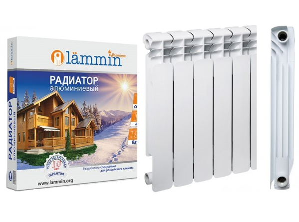 Алюминиевый радиатор Lammin Eco Al-500-80 - фото 2 - id-p148651329